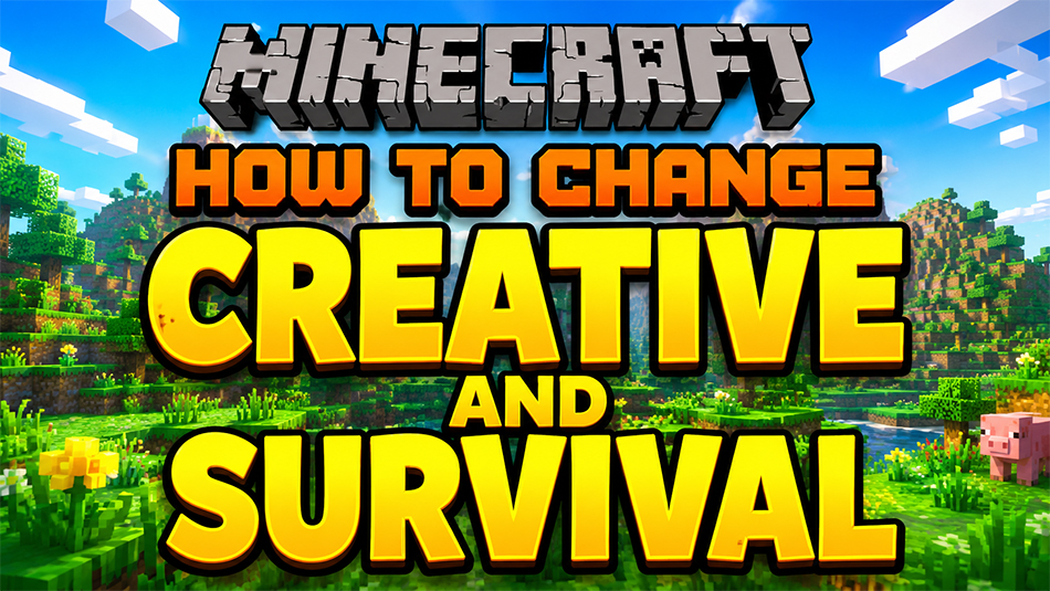 How to change from Survival Mode to Creative Mode in Minecraft.