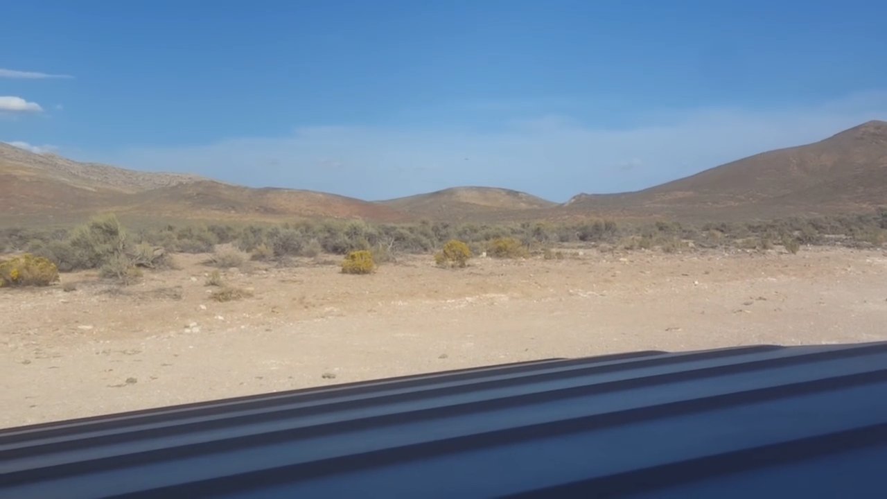Black Jet Flying Over Area 51